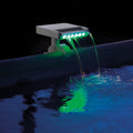 Multicolor LED pool waterfall