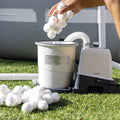Filter fibre balls