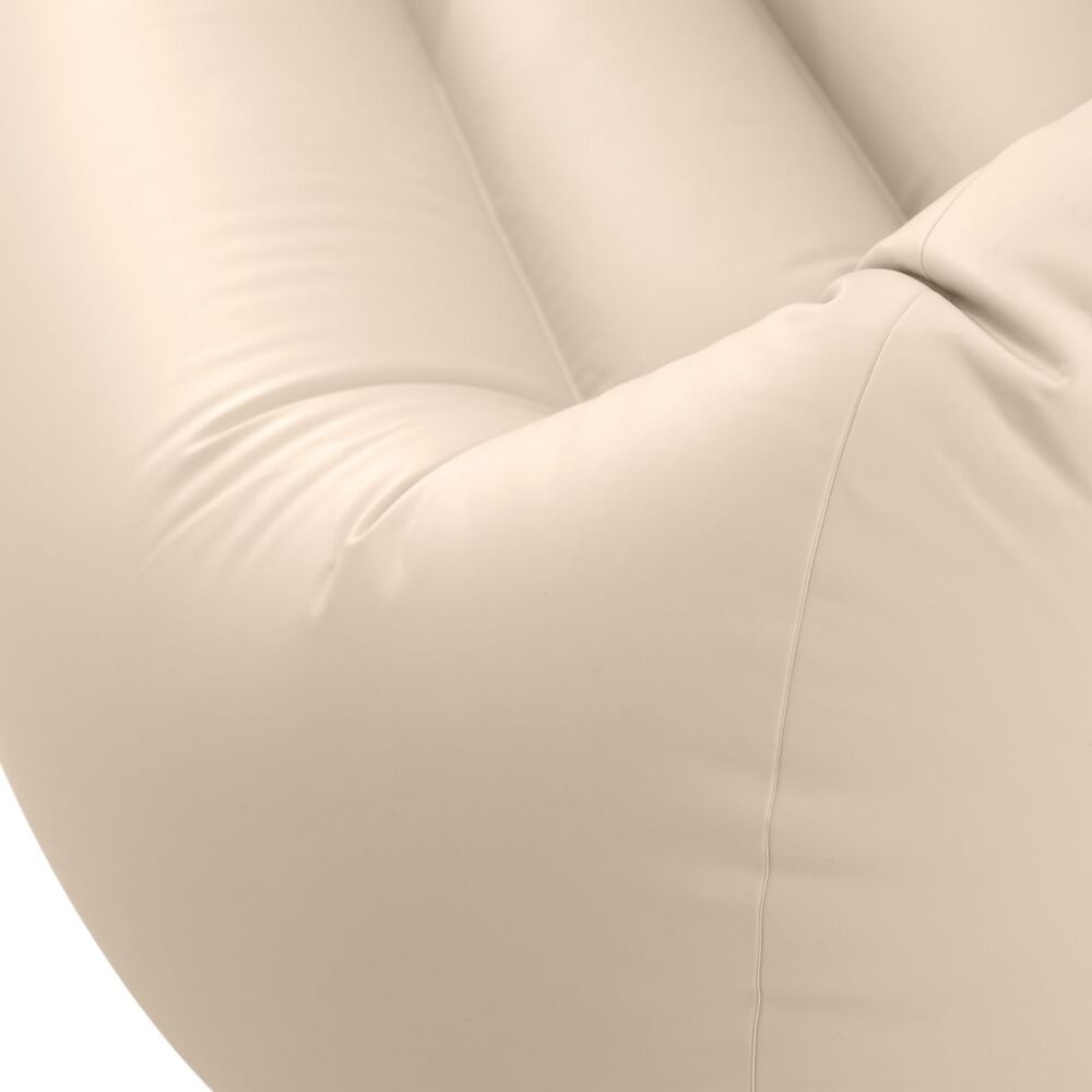 Beige beanbag chair