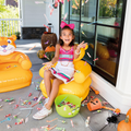 Inflatable animal chair