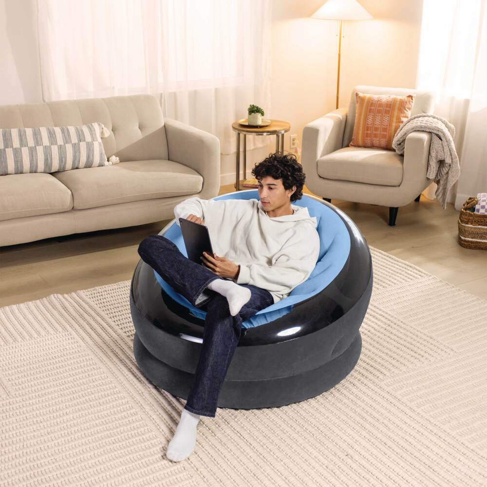 Inflatable Empire Armchair Pastel Blue